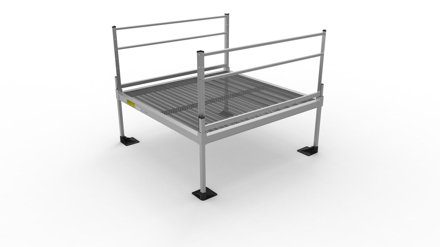 PATHWAY® 3G Platforms- Expanded Metal Surface- Two Line Handrails