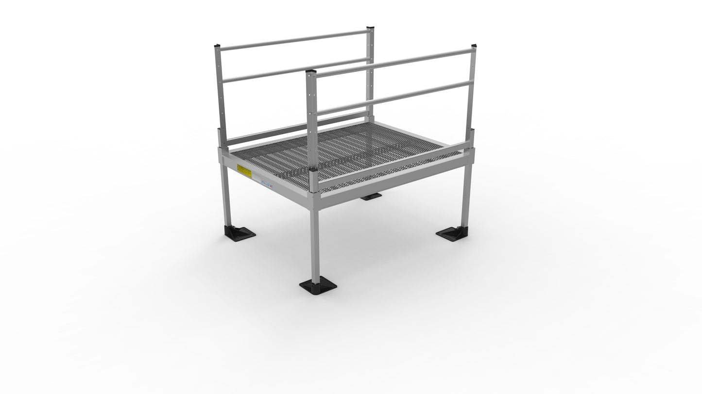 PATHWAY® 3G Platforms- Expanded Metal Surface- Two Line Handrails