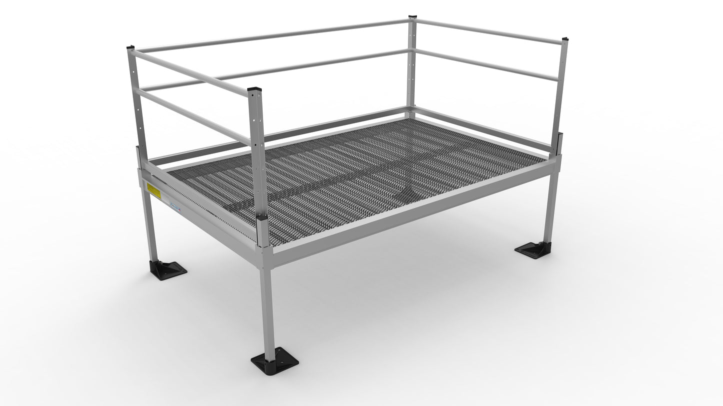 PATHWAY® 3G Platforms- Expanded Metal Surface- Two Line Handrails