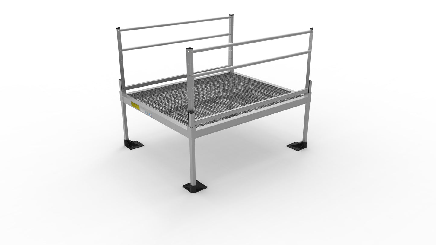 PATHWAY® 3G Platforms- Expanded Metal Surface- Two Line Handrails