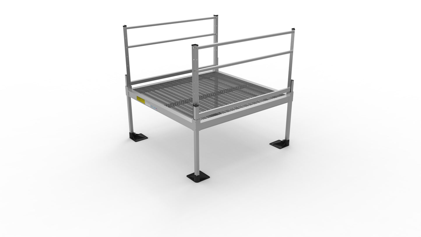 PATHWAY® 3G Platforms- Expanded Metal Surface- Two Line Handrails
